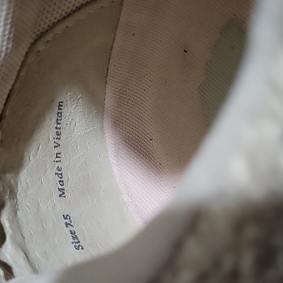 Dolce Vita X Satorisan Cream Knit Lace-Up Sneakers Size 7.5 - Picture 5 of 5